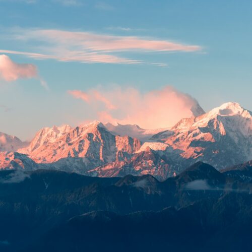 aerial photography of mountain ranges during daytime