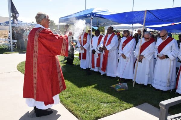 AURORAVeterans gathered for the annual In God We Trust Mass and event at the Colorado Freedom Memorial on Saturday, September 21, 2024. (Photo by James Baca)