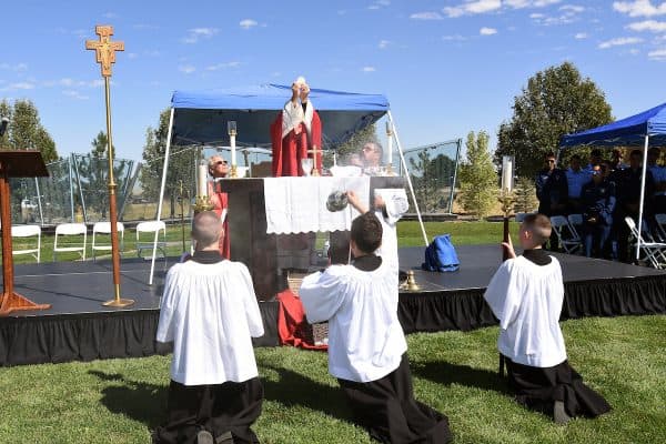 AURORAVeterans gathered for the annual In God We Trust Mass and event at the Colorado Freedom Memorial on Saturday, September 21, 2024. (Photo by James Baca)