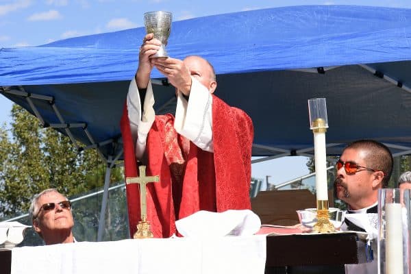 AURORAVeterans gathered for the annual In God We Trust Mass and event at the Colorado Freedom Memorial on Saturday, September 21, 2024. (Photo by James Baca)