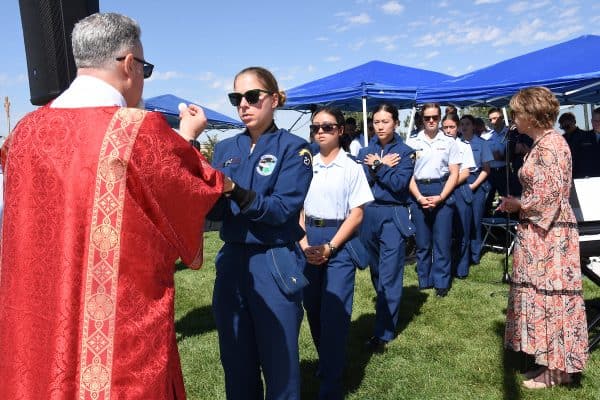 AURORAVeterans gathered for the annual In God We Trust Mass and event at the Colorado Freedom Memorial on Saturday, September 21, 2024. (Photo by James Baca)