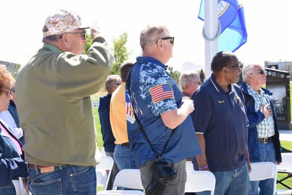 AURORAVeterans gathered for the annual In God We Trust Mass and event at the Colorado Freedom Memorial on Saturday, September 21, 2024. (Photo by James Baca)